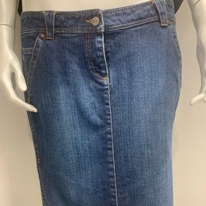 Fcuk Denim Skirt with cute back pocket detailing